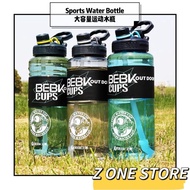 🦁 3000ml Large Capacity Sports Water Bottle BPA Free With Straw Handle Fitness GYM Bottle Food Grade