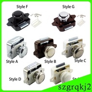 [Szgrqkj2] Push Button Latch Lock, Cabinet Lock, Drawer Knob, Cupboard Lock for RV