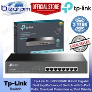 Tp-Link SG1008MP 8-Port Gigabit Desktop/Rackmount Switch with 8-Port PoE+, Overload Protection w/ Port Priority