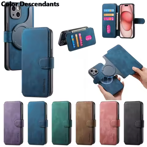 Magnetic Flip Wallet Card Slots Phone Cover For VIVO S18 17 Y100 X90 X60 Y78 Y75 Y55 Y73s Y53s Y52 Y