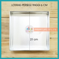 6cm Tall Square Pan Size 21x21cm Cake Mold Cake/ Tart Sponge Cake/