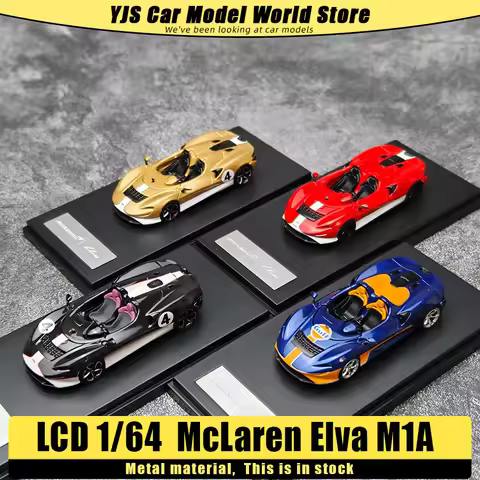 LCD model 1:64 McLaren Elva M1A car model sports car static display piece holiday gift collection fo