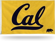Rico Industries NCAA Cal Berkeley Golden Bears Flag 3' x 5' Gold Banner Flag - Single Sided - Indoor or Outdoor - Home Décor Made