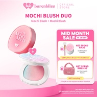 [BUNDLE] BNB barenbliss Moist Mochi Paste Blush Duo Set [Cream to Powder Blush] 4.5g + 4.5g Pemerah 