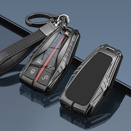 Metal Car Remote Key Case Cover Shell Housing Holder Chain Fob For Hongqi New H5 HS5 HS3 HS7 H6 H9 H