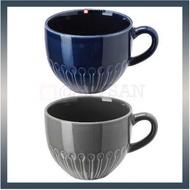 Strimmig Blue Pottery mug 360ml Pottery mug Ceramic mug Ceramic Cup Multipurpose Glass Minimalist LIVSAN