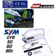 Motorcycle Exhaust KYMCO SYM GY6 Scooter Exhaust QMB139 139QMA 50cc Scooter GY6 Exhaust GY6 50 60 80