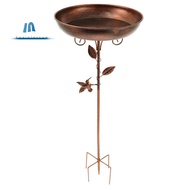 Garden Bird Bath Sturdy Iron Outdoor Bird Bath for Outside Vintage Standing Bird Bath Bowl for Outdo