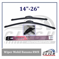 RWB Banana Car Wiper / Original RWB Frameless Banana Car Wiper