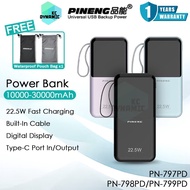 Pineng PN-799PD 30000mAh Power Bank Built-In Cable Powerbank PN797 PN798 PN-798 PN-799 Pineng Power 