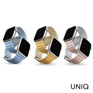 UNIQ  Apple Watch 41/40/38mm Revix矽膠真皮錶帶胭脂粉/白