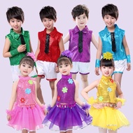 ชุดเต้นวันเด็กชายหญิง พร้อมส่งในไทย ชุดแสดงกิจกรรมเด็กอนุบาล เน็คไท ชุดหล่อ หลากสี ชุดเต้นลูกทุ่ง กีฬาสี