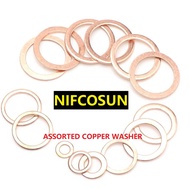 [READY STOCK] ASSORTED COPPER WASHER M5/M6/M7/M9/M10/M12/M13/M14/M15