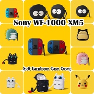READY STOCK Trendy Cartoon Soft Silicone Earphone Case for Sony WF-1000 XM5
