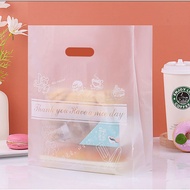 Ready stock MSIA (10 Pcs) Thank You Have a Nice Day Packing Bag/Dessert Pastry /Bakery Portable Plas