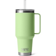 YETI Rambler 42oz Travel Cup with Straw Lid, Vacuum Thermos Cup, Stainless Steel Material, Lime Colo