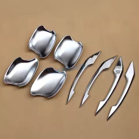 For Audi Q5 SQ5 Sportback (FY) 2017 2018 2019 2020 2021 2022 2023 2024 Chrome Car Door Handle Cover+