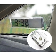 Car Mini Digital LCD Car Clock Dashboard Time Display Accessory Jam Digital Mini LCD Kereta