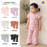 BC BC BC BC | Fairy Suit Size Baby - 5 Years Girls' Cotton Rib Set Culottes Pants Knit T-Shirt Impor