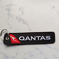 Aerospace Embroidery Keychain Hong Kong Cathay Pacific Aircraft Engine Pendant Aviation Safety Belt 