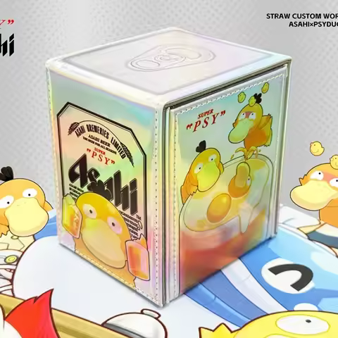 Anime Cartoon Psyduck Trading Card Game Damage Indicator Dice Set PTCG Asahi Beer Psyduck Fan Game C