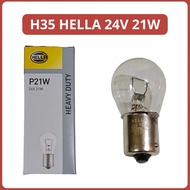 ORIGINAL HELLA P21W 24V 21W BULB - REVERSE TURN SIGNAL LIGHT 1 LEG