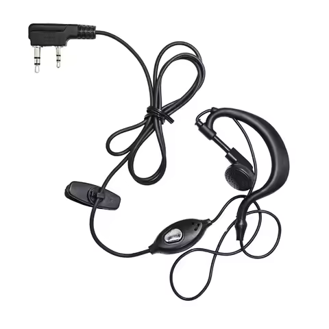 Baofeng UV-5R BF-888S Walkie Talkie Headset Earphone 2 Pin K Port Two Way Ham Radio Speaker Mic Earp