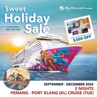 [Resorts World Cruises] [Sweet Holidays Sales] [UOB $300 Off per cabin] 3 Nights Penang - Port Klang (KL) Cruise (Tue) on Genting Dream (Sep to Dec 2024)