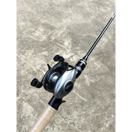 Onet set rod UL bc Flst Black carbon 1.8m & Rail bc silver Black (cliker)