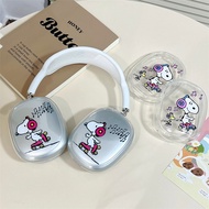 Cartoon Snoopy Headphone Case for AirPods Max Clear Anti-Fall TPU Soft Cover