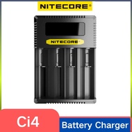 NITECORE CI4 battery charger CI2 Intelligent Faster Charging with 4 Slots Compatible 1865018350 AA, 