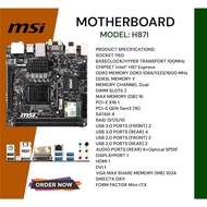 MSI MOTHERBOARD SOCKET 1151/1155 (PRE-OWNED)