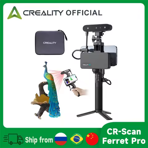 Creality CR-Scan Ferret Pro WiFi 3D Scanner Portable Handheld Anti-shake Tracking 0.1mmAccuracy Wire