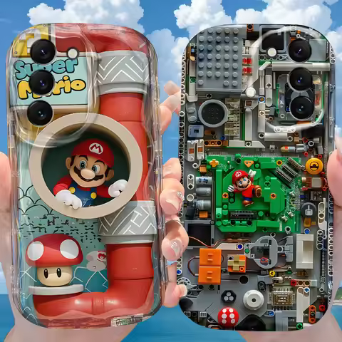 Super M-Marios Bros Cartoon Case for Samsung Galaxy S25 S24 S23 S22 S21 Ultra Plus S20 FE A73 A72 A7