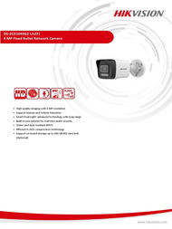 Hikvision 4MP Smart Hybrid Light Fixed Bullet Network Camera - Hikvision DS-2CD1043G2-LIU - Human De