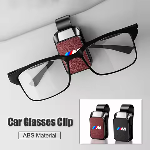 Car Sun Visor Glasses Box Card Pen Holder Eyeglasses Storage Case For BMW M X1 X2 X3 X5 X6 E46 E39 E