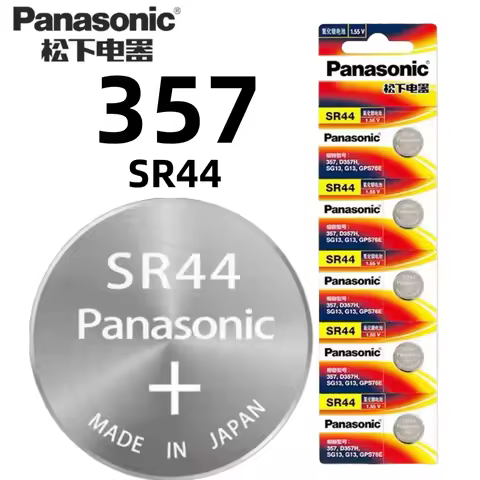 Original Panasonic SR44 357 button battery 1.55V silver oxide battery suitable for watches toys remo