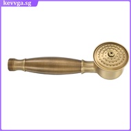 🛁 Retro Brass Handheld Shower Head with Antique Style, Multi-Color Copper, Durable 4.5 Inches