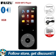 RUIZU เครื่องเล่น X02B MP3บลูทูธ5.0แบบพกพา Walkman Lossless เสียง HiFi MP4เครื่องเล่นวิดีโอพร้อมลำโพ