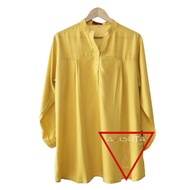 Plain yellow rayon blouse Plain yellow rayon blouse jumbo lasenta blouse by avishta d-sign yellow Wo