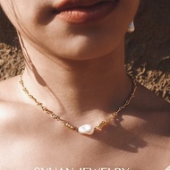 SYUAN JEWELRY | Charlotte夏綠蒂—鍍18K施華洛世奇水晶珍珠項鍊