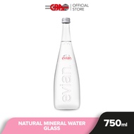 Evian Mineral Water Glass Bottle 750ml