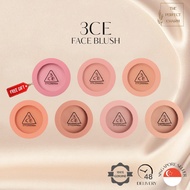 SG _  3CE Face Blush 5.5g 3CE Cheek Blush cheek blusher mono pink city mauve rose beige