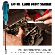 [PIA Store] Selected2pcs 7MM Socket Screwdriver Flexible Hex Flex Manual Socket Screw Driver Hand To