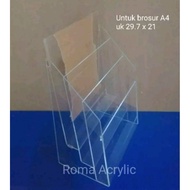 A4 3-tier brochure holder Acrylic brochure display