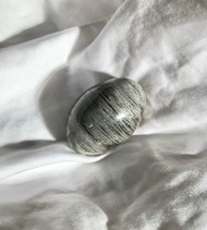 巴西千層灰幽靈水晶蛋 彩虹 水晶 擺設 連座 phantom quartz