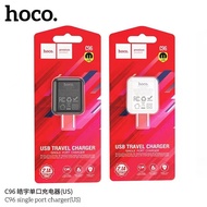Hoco C96 หัวชาร์จ หัวชาร์จไฟบ้าน 1 USB ชาร์จเร็ว 2.1A ปลั๊กชาร์จ USB Travel Charger