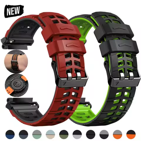 Two Tone Silicone Band For Amazfit T-rex 3/2/1 Adjustable Sport Strap For T-rex Pro/Ultra/2ultra Sma