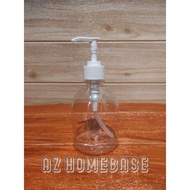 PUTIH 300ml PET Natural Pump White Pump Bottle - 300ml Handsoap Bottle - 300ml Hand Sanitizer Bottle