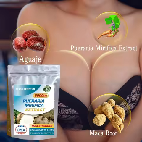 Bigger Breast & Buttocks And Hips Enlargement Pure Pueraria Mirifica Extract Complex - Aguaje, Maca 